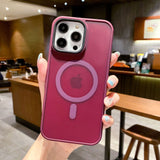 Luxury MagSafe Shockproof Matte Candy iPhone Case