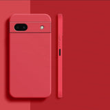 Latest Liquid Shockproof Silicone Google Pixel Case - HoHo Cases For Google Pixel 6A / Red