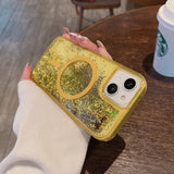 Glitter Liquid Quicksand Magsafe iPhone Case