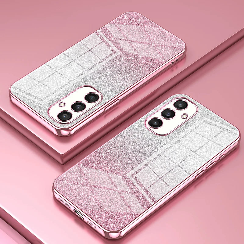 Luxury Gradient Glitter Plating Samsung Galaxy Cases