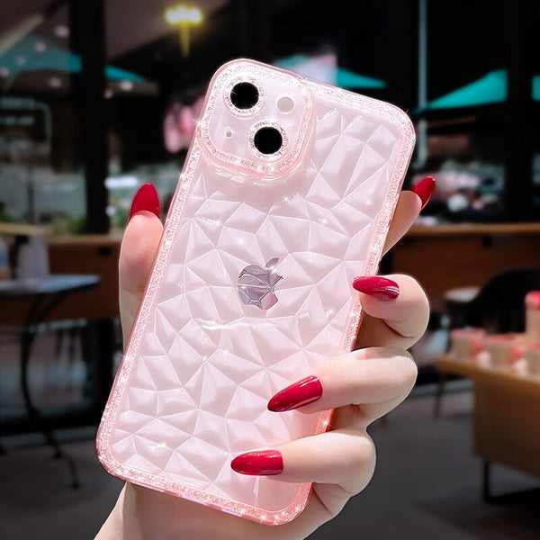 Luxury Diamond Glitter Clear Samsung Case - HoHo Cases For Samsung Galaxy S22 / Pink