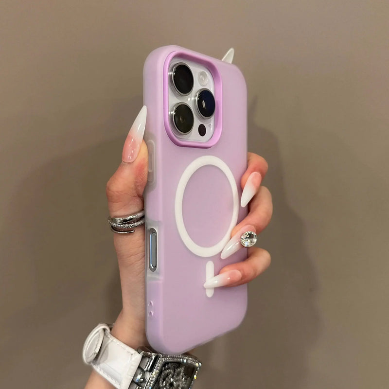 Luxury Candy Color MagSafe Matte iPhone Case