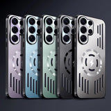 Metal heat dissipation magnetic Samsung Cases