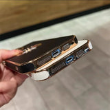 Luxury Logo Hole iPhone 15 Cases
