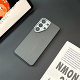 Fiber Texture Shockproof Samsung Cases
