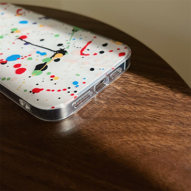 Splashed-Ink Abstract Art Shockproof iPhone Case
