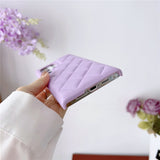 Candy Color Leather Diamond Lattice Samsung Case - HoHo Cases
