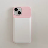 Dual-Pastel Color Soft Silicone iPhone Case - HoHo Cases C / For iPhone 12