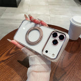Transparent Rotating Holder Stand iPhone Case