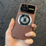 Wood Grain Magsafe iPhone 15 Cases