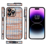 PU Leather Soft iPhone Case - HoHo Cases For iPhone 11 / Orange-Blue