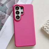 Liquid Silicone Flocking Protective Samsung Case
