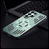 Metal heat dissipation magnetic Samsung Cases
