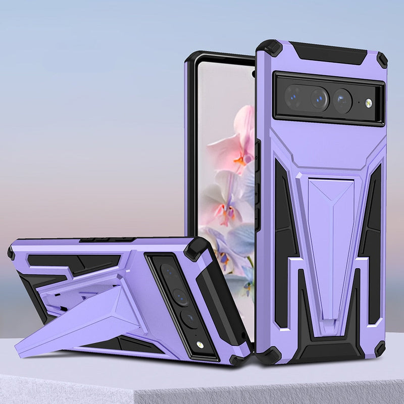 Magnetic Military Grade Google Pixel Case with Kickstand - HoHo Cases For Google Pixel 6 / Purple