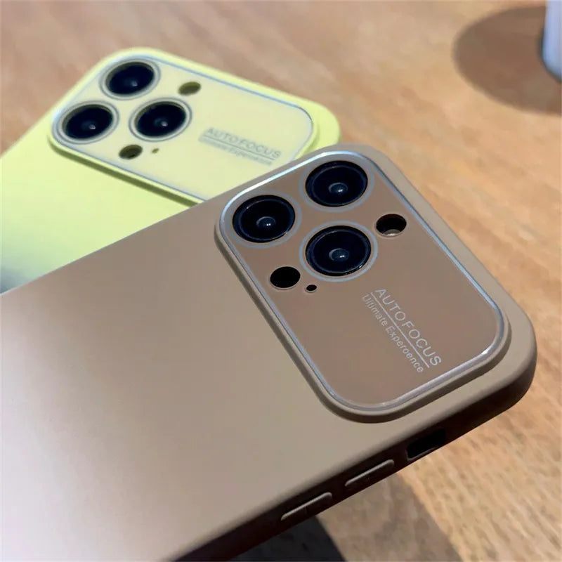 Gradient Dual Color Camera Protection iPhone Case