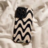 Fashion Twill Striped Zebra Print iPhone Case - HoHo Cases D / For iPhone 12 Pro