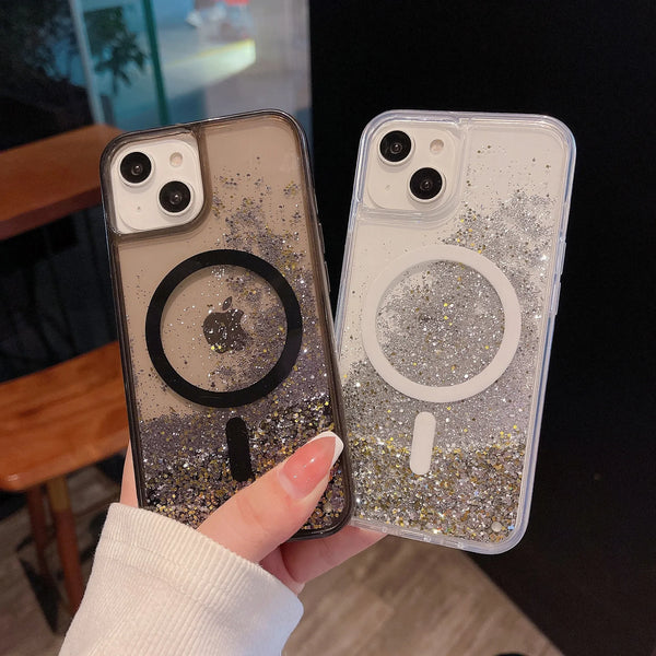 Glitter Liquid Quicksand Magsafe iPhone Case