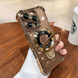 Luxury Plating Acrylic MagSafe iPhone Case