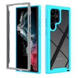 Luxury Shockproof Samsung Galaxy Case - HoHo Cases For Samsung Galaxy S23 Ultra / Light Blue