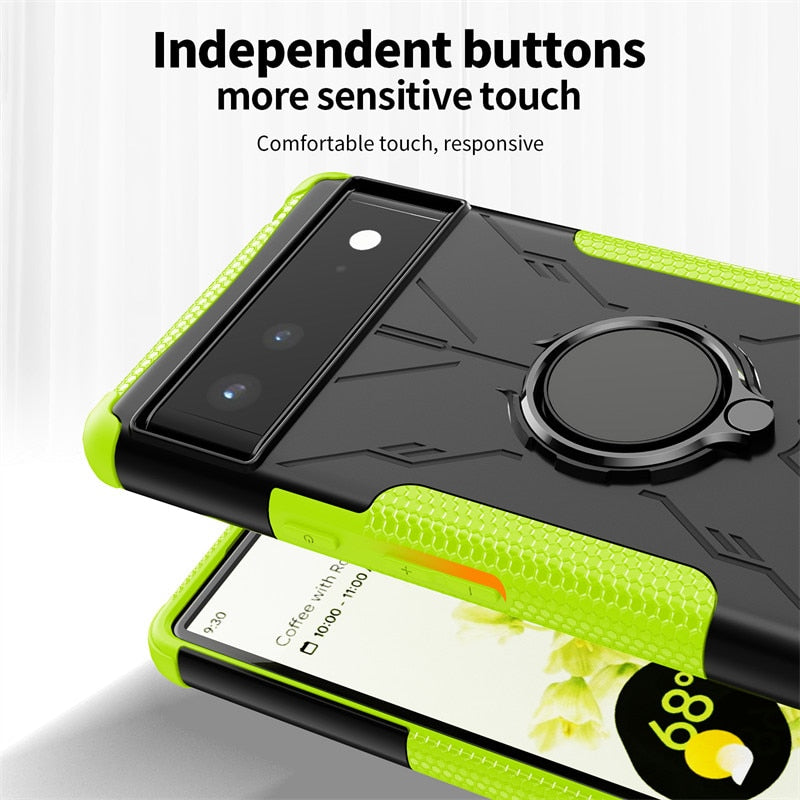 Armor Shockproof Google Pixel Case with Ring - HoHo Cases