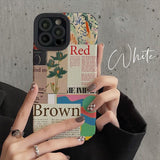 Fashion Painted Pictorial iPhone Case - HoHo Cases C / For iPhone 14 Pro Max(6.7")