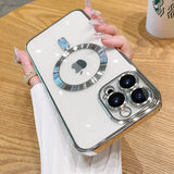 Luxury Wireless Charge Cover With Lens Protector iPhone Case