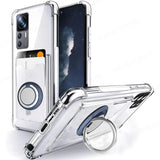 Ring Stand Holder Wallet Clear Samsung Cases