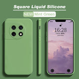 Shockproof Square Liquid Silicon Google Pixel Case - HoHo Cases Google Pixle 8 Pro / Minit Green