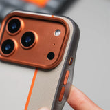 MagSafe Two Tone Spliced Leather iPhone Case