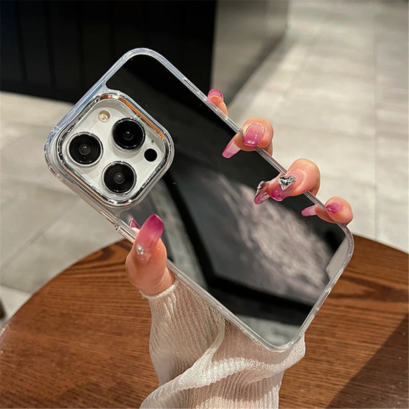 Luxury Plating Make Up Mirror iPhone Case