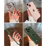 Luxury Plating Transparent Silicone iPhone Case - HoHo Cases