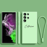 Classic Shockproof Personalized Custom Samsung Galaxy Cases - HoHo Cases Samsung Galaxy S24 Ultra / Macha green