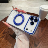 Transparent Rotating Holder Stand iPhone Case