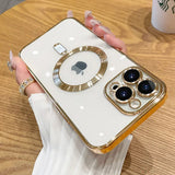 Luxury Wireless Charge Cover With Lens Protector iPhone Case