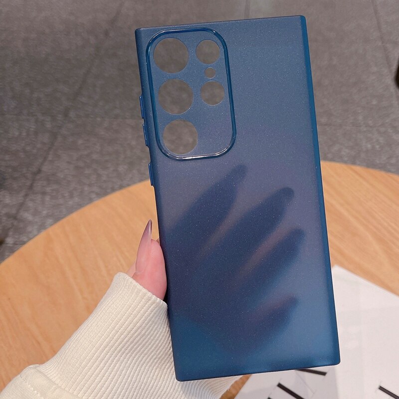 Matte Transparent Ultra Thin Samsung Case - HoHo Cases Samsung Galaxy S23 / Navy Blue