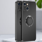 Luxury Plating Square Matte iPhone Case - HoHo Cases For iPhone 7 8 / Black