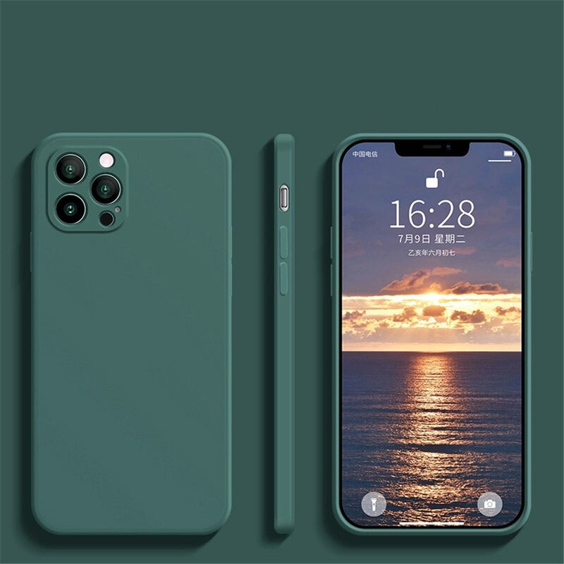 Luxury Shockproof iPhone Case - HoHo Cases For iPhone 14 / Dark Green
