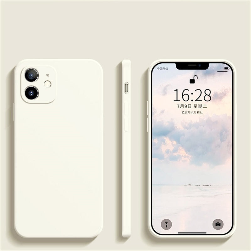 Luxury Shockproof iPhone Case - HoHo Cases For iPhone 14 / White