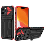 Armor iPhone Case with Detachable Wallet - HoHo Cases iPhone 13 Pro Max / Red