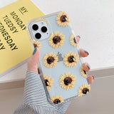 Cute Floral Transparent iPhone Case - HoHo Cases For iPhone 14 / h