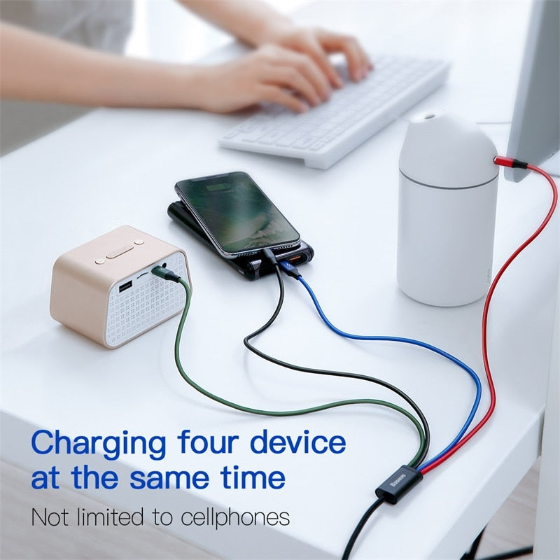 Multiple Charging Cables with USB port - HoHo Cases