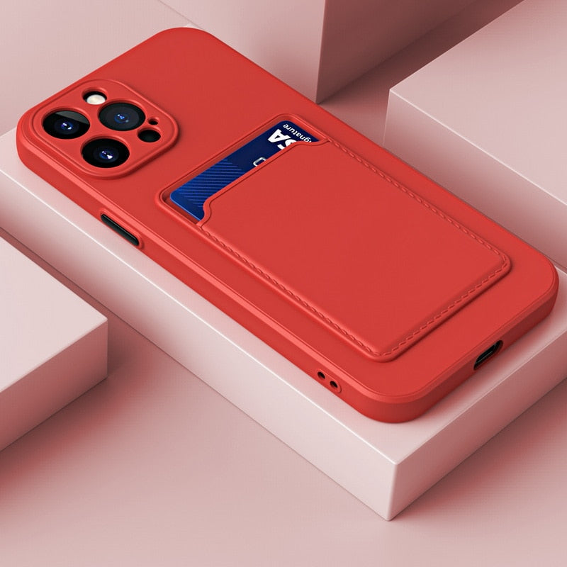 Stylist Wallet iPhone Case - HoHo Cases For iPhone 13 Mini / Red