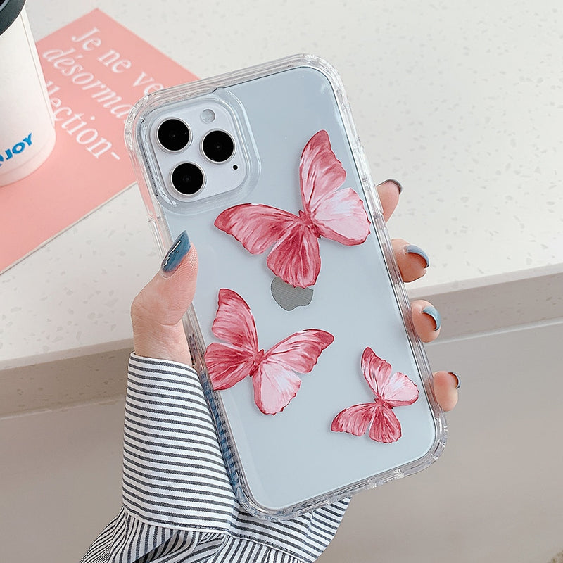 Cute Floral Transparent iPhone Case - HoHo Cases