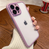 Acrylic Shockproof Bumper iPhone Case - HoHo Cases For iPhone 13 / Purple