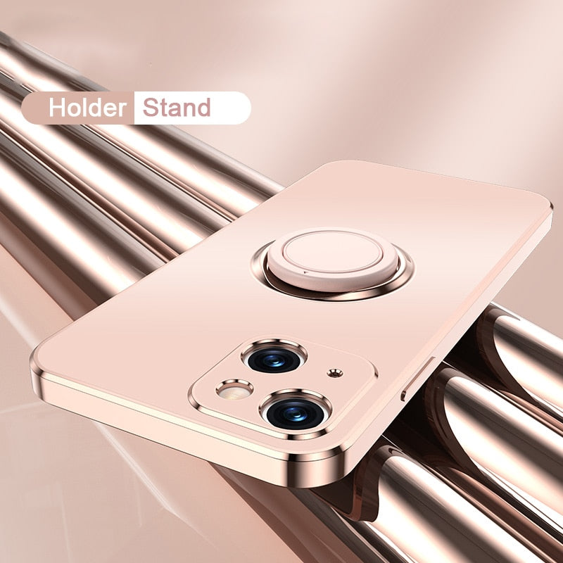 Luxury Plating Square Matte iPhone Case - HoHo Cases