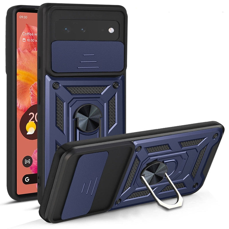Armor Style Google Pixel Case with Ring Stand - HoHo Cases