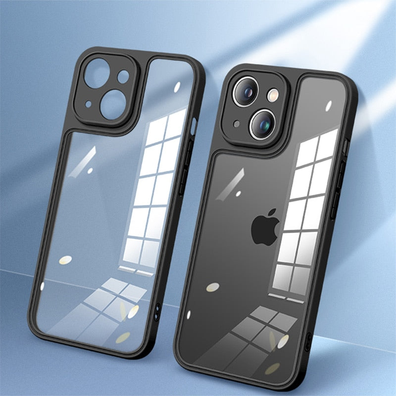 Transparent Luxury Vintage iPhone Case - HoHo Cases For iPhone X / Black