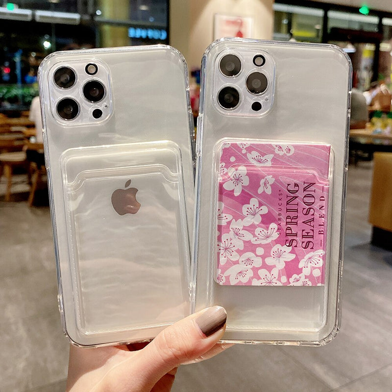 Transparent Wallet iPhone Case - HoHo Cases