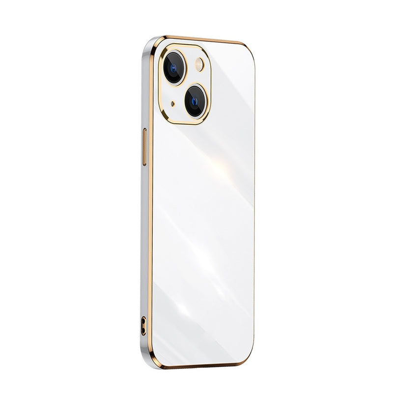 Luxury Plated iPhone Case - HoHo Cases For iPhone13 Pro Max / White