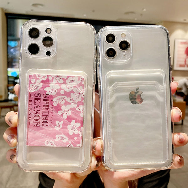Transparent Wallet iPhone Case - HoHo Cases